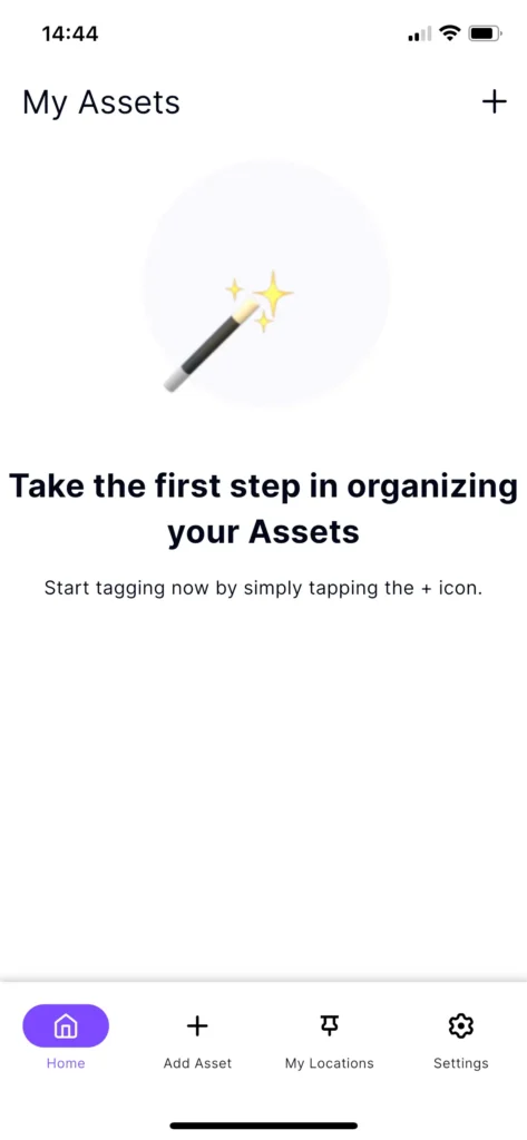 Tag Wizard - Asset Tagging App - Main Navigation