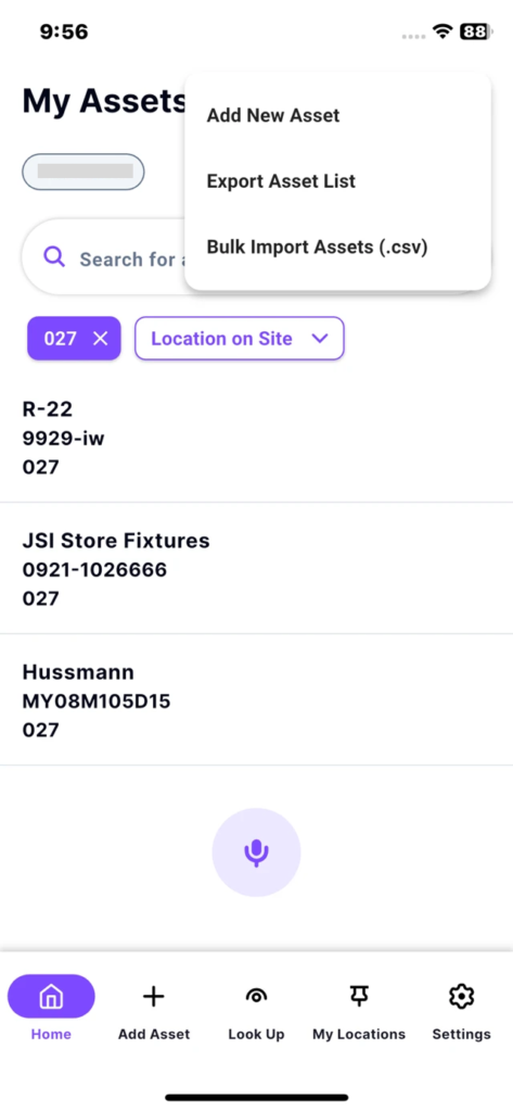 Export Asset List - Tag Wizard Asset Tagging System
