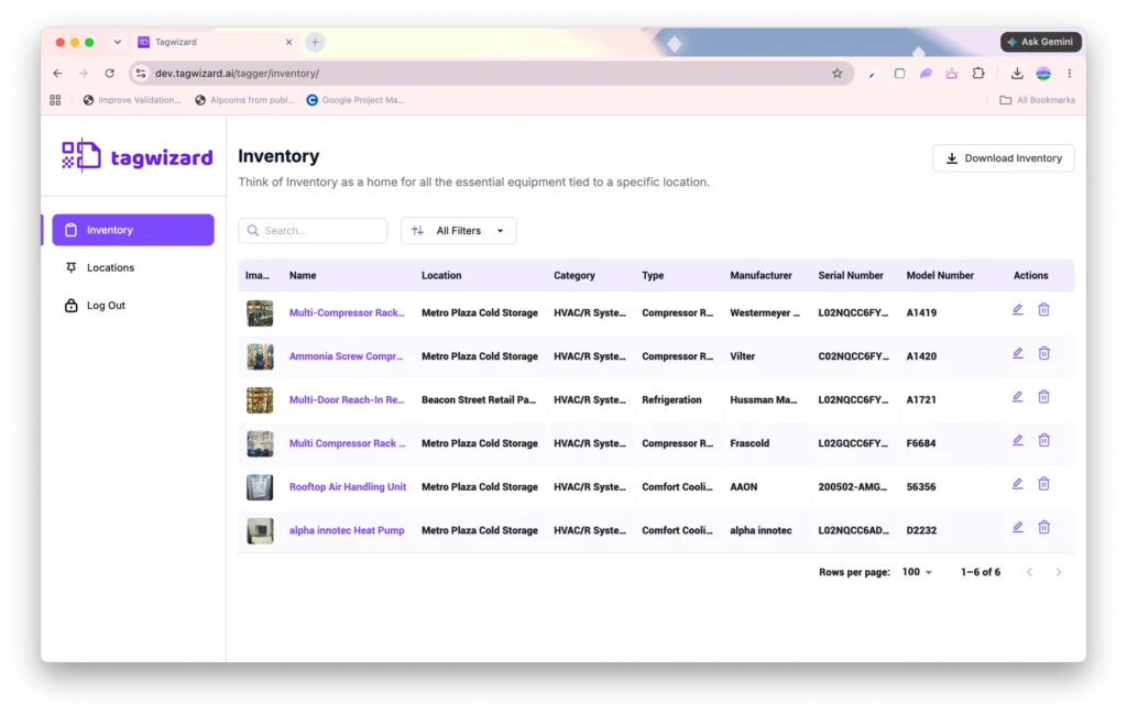Desktop - Inventory List - Tag Wizard
