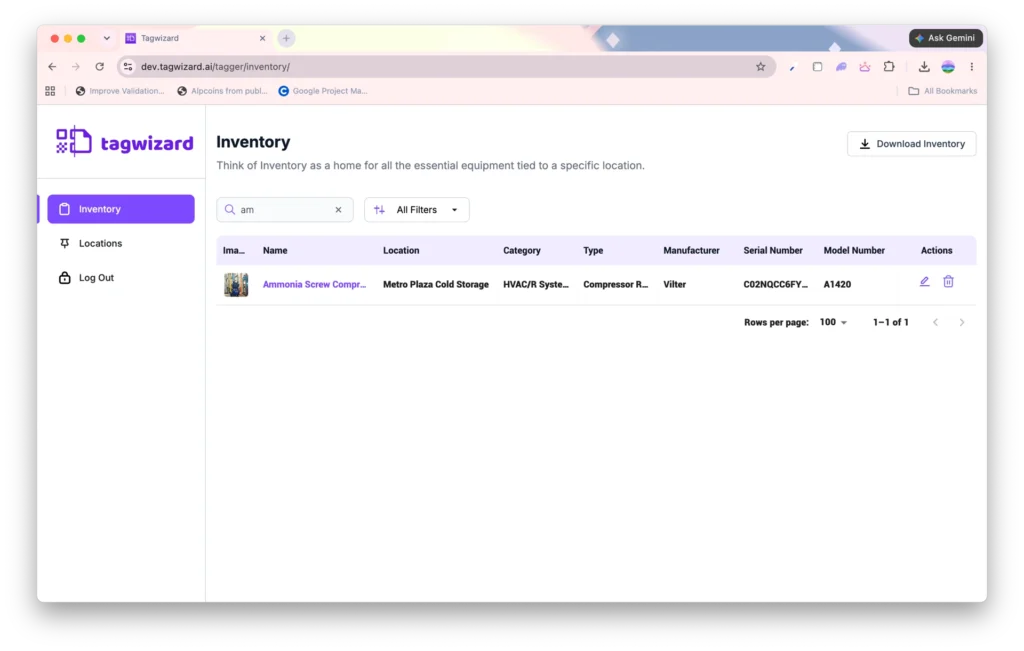 Desktop - Search Inventory - Tag Wizard
