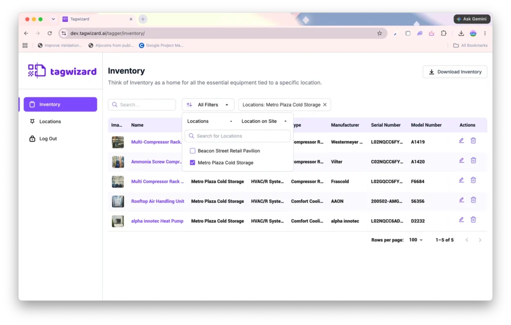 Desktop - Inventory - Filters - Tag Wizard