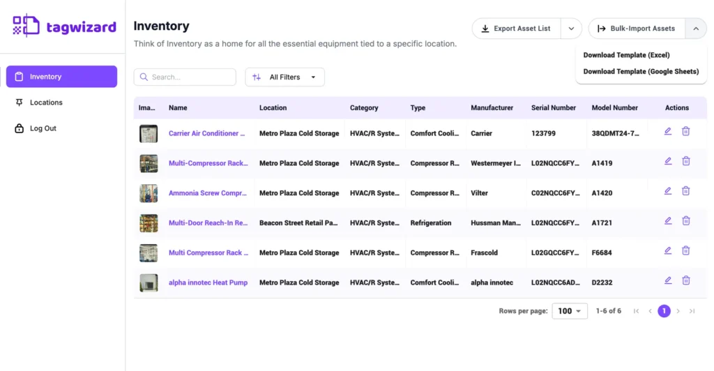 Tag Wizard - Download Template