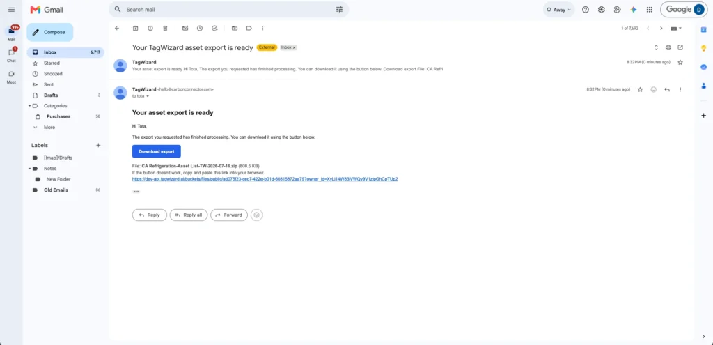 Tag Wizard Export is Ready - Asset Tagging App