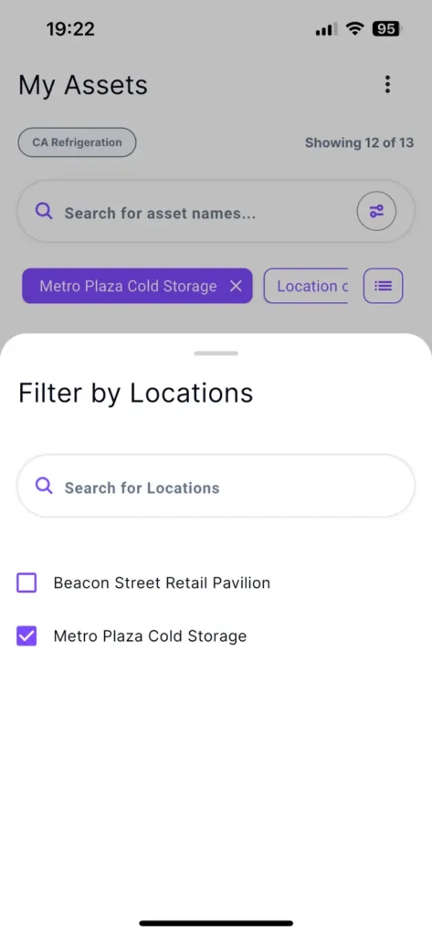 Tag Wizard - My Assets - Select Location