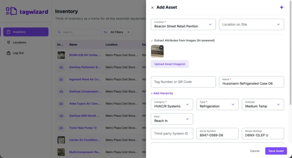 Add Asset - Tag Wizard - Desktop